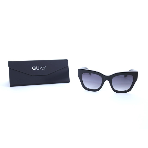Quay Australia BY THE WAY Womens Sunglasses - Black/Smoke - NWT - Picture 13 of 14